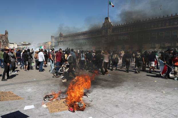 Protest against insecurity and corruption in country, in Mexico City