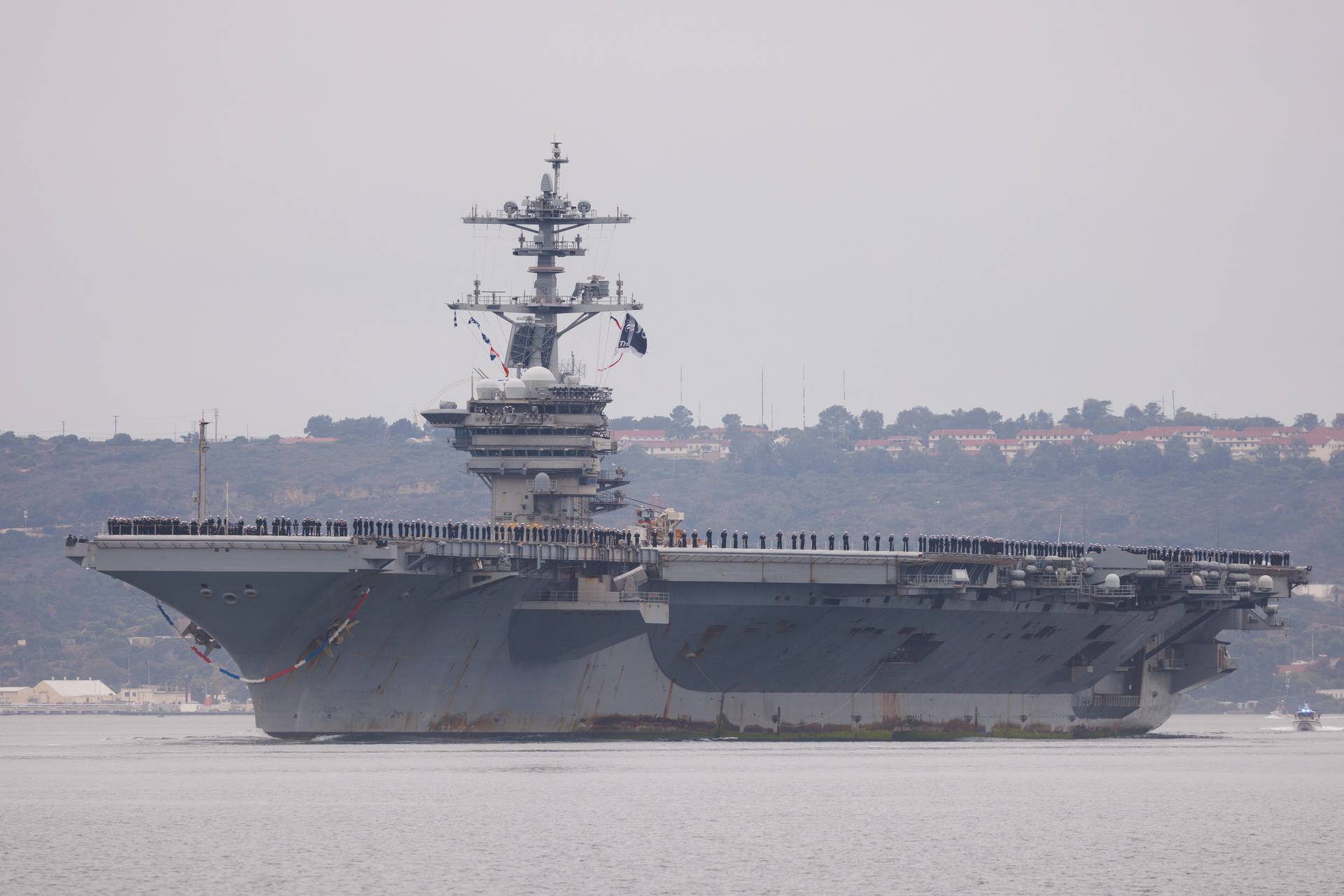 USS Theodore Roosevelt (CVN-71) aircraft carrier returns to San Diego