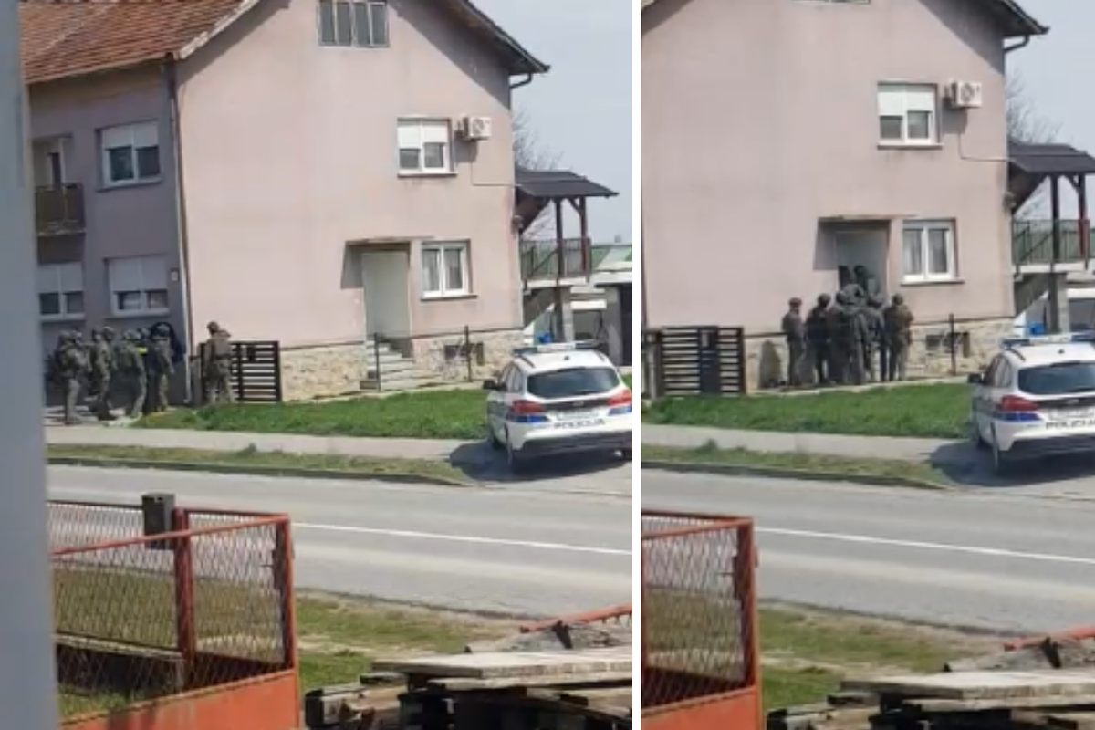 Filmska scena kod Bjelovara: Mnoštvo policije stiglo pred vrata osuđenom kriminalcu