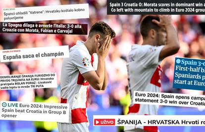 Žestoke kritike stranih medija na igru Hrvatske: 'Španjolci su ih demolirali', 'Užasan nastup'
