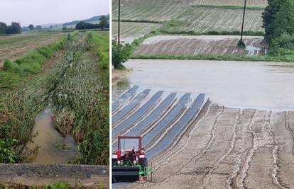 Poplave uništile usjeve u blizini Bjelovara: 'Izgubili smo barem 10.000 eura, ništa ne možemo'