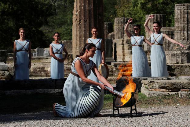 Lighting ceremony of the Olympic flame for the Beijing 2022 Winter Olympics