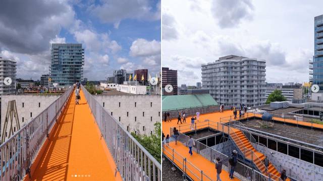 Šetnica budućnosti - Rotterdam dobio pješačku stazu preko niza krovova trgovačkih centara