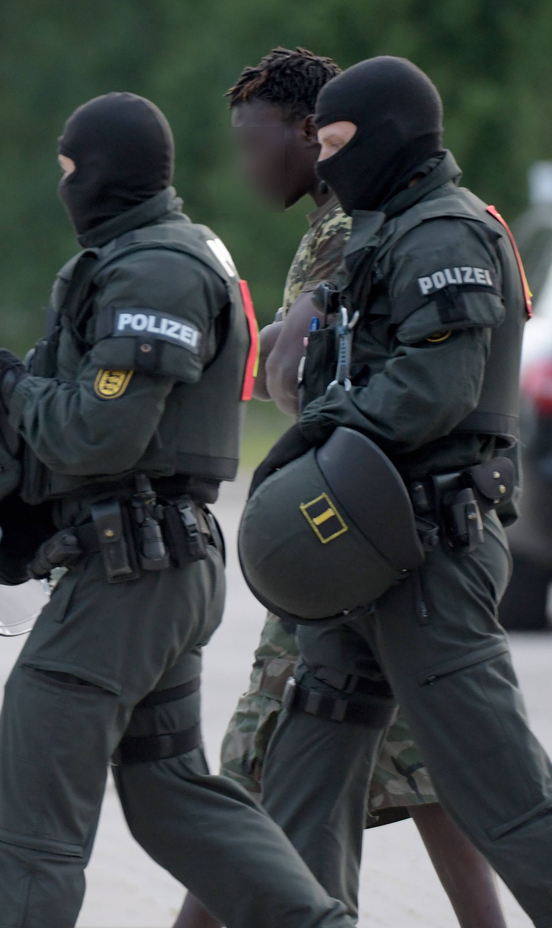 Police operation at refugee centre in Germany