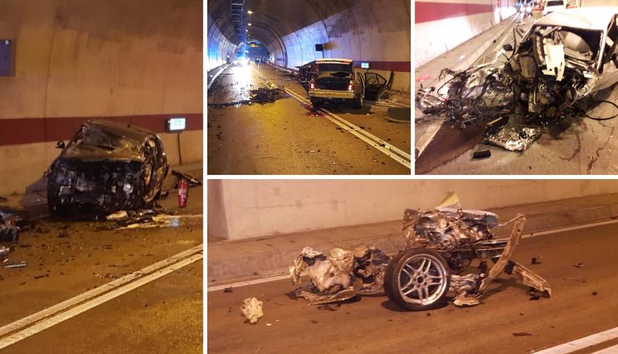 Stravična snimka iz tunela Sv. Ilija: BMW izravno udario u C4