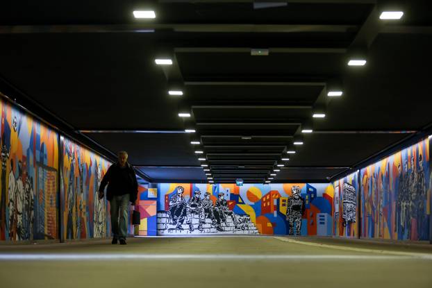 Zagreb: Pothodnik u naselju Trnsko oslikan je muralima 