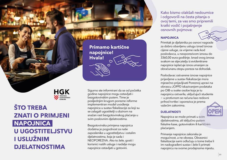 Ovo su nova pravila fiskalizacije napojnica: Pogledajte tko sve ima pravo na isplatu i kako...