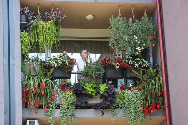 Zagreb: Jasenka Marija Kaštelan ima najljepši vrt na balkonu i ispred zgrade 