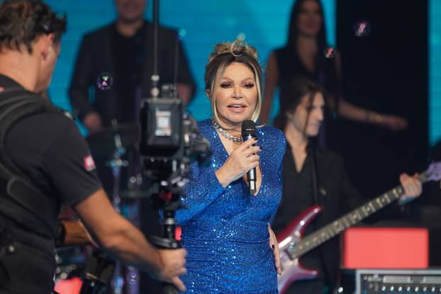 Beograd: Neda Ukraden i Lepa Brena na snimanju Novogodišnjeg programa RTS-a