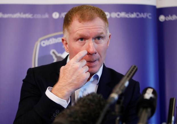 Oldham Athletic - Paul Scholes Press Conference