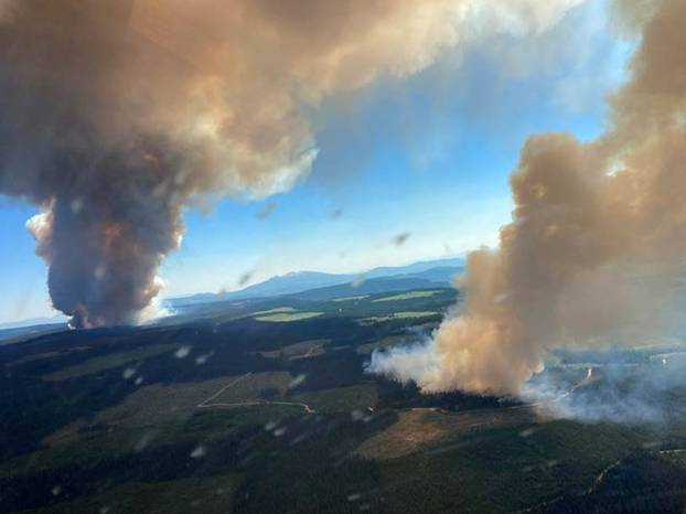 Fire in British Columbia, Canada