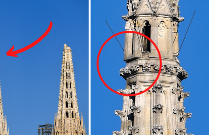 Giganti za toranj: Dvije dizalice ruše opasne dijelove katedrale