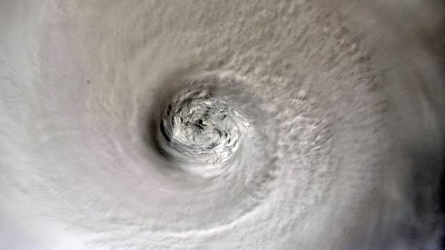 NASA handout photo of Hurricane Dorian shown from the International Space Station