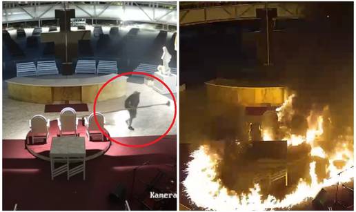 KRU&Zcaron;I VIDEO Evo kako je vandal palio oltar u Me&dstrok;ugorju!