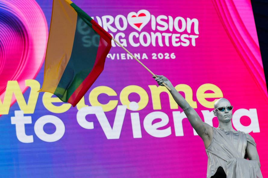 Eurovision Song Contest's 'Turquoise Carpet' event in Vienna