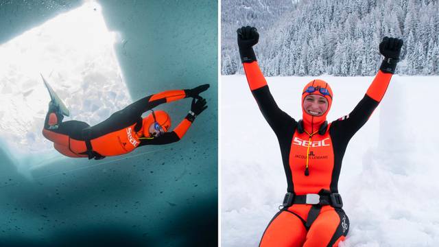 VIDEO Hrvatica preplivala 140 metara pod pola metra debelim ledom i srušila svjetski rekord!