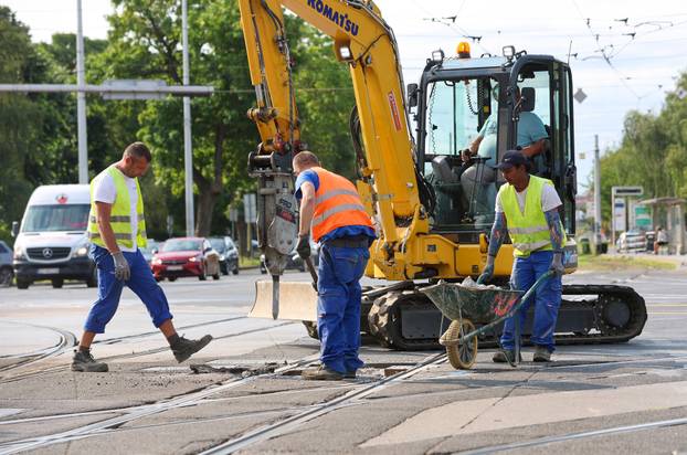 Zagreb: Počeli radovi na križanju Ulice grada Vukovara i Avenije Marina Držića