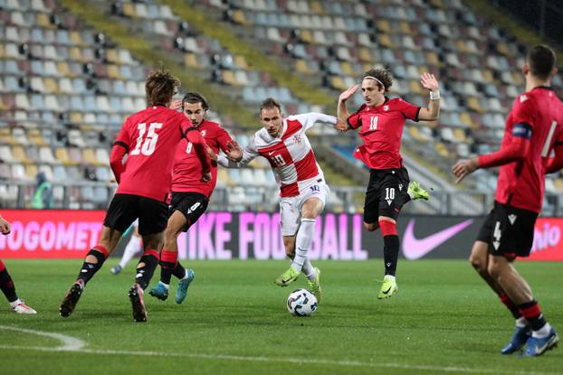 Rijeka: Kvalifikacijska utakmica između Hrvatske i Gruzije U-21 reprezentacije.