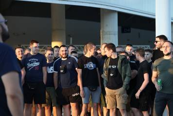 Osijek: Kohorta odr&zcaron;ala prosvjed ispred Opus Arene u znak potpore glasnogovorniku NK Osijek Mariu Mihi&cacute;u