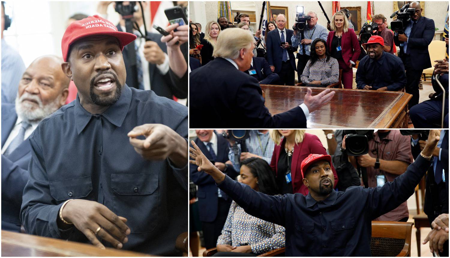 Šok u Bijeloj kući: Kanye West psovao i lupao Trumpu po stolu