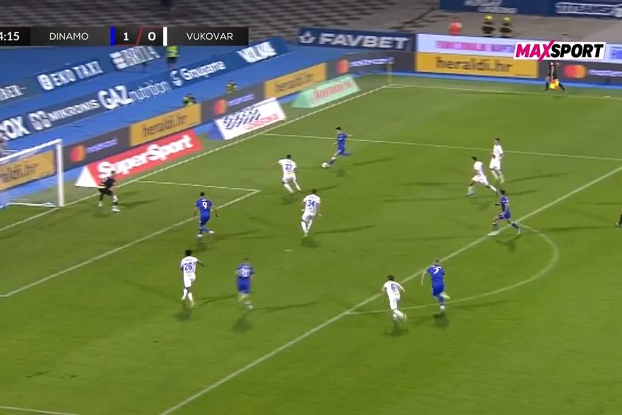 Dinamo - Vukovar 1991 3-0, Maksimir, sažetak utakmice, HNL drugo kolo