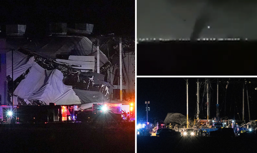 Snažan tornado pogodio SAD: Srušio se krov i zid skladišta Amazona, najmanje 1 mrtav