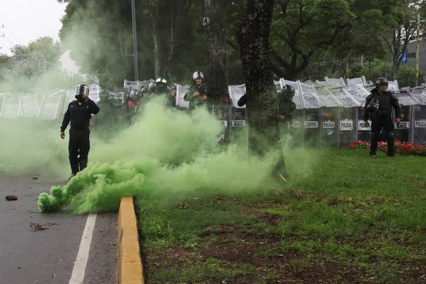 Protest march ahead of the opening match of the 2026 FIFA World Cup in Mexico City