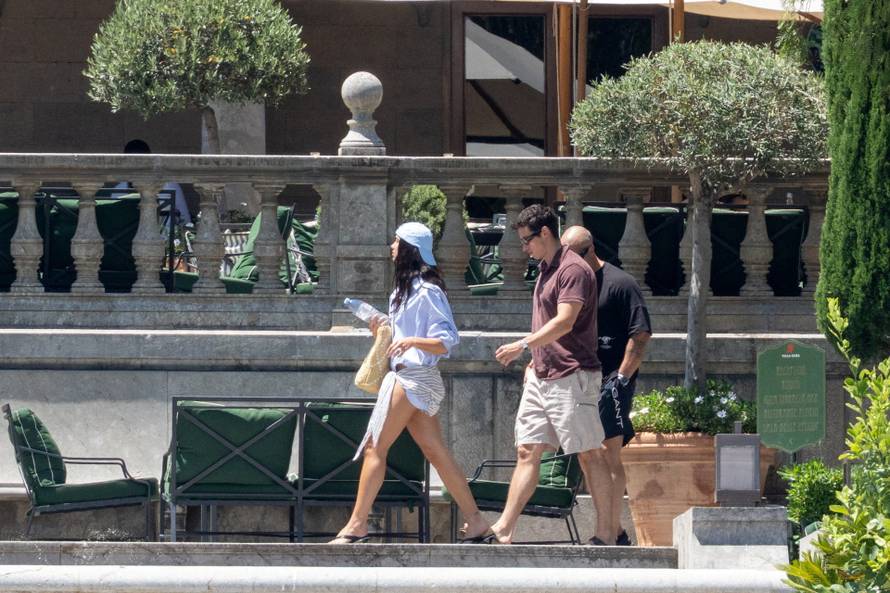 Dua Lipa and Callum Turner arrive at Villa Igiea ahead of wedding celebrations