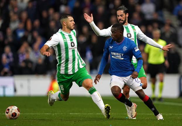 Rangers v Real Betis - UEFA Europa League - Group C - Ibrox Stadium