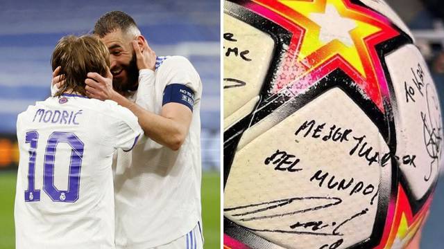 Modrić se potpisao Benzemi na loptu: Evo što mu je poručio...