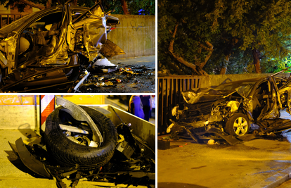 FOTO Pogledajte što je ostalo od auta nakon nesreće u Zagrebu