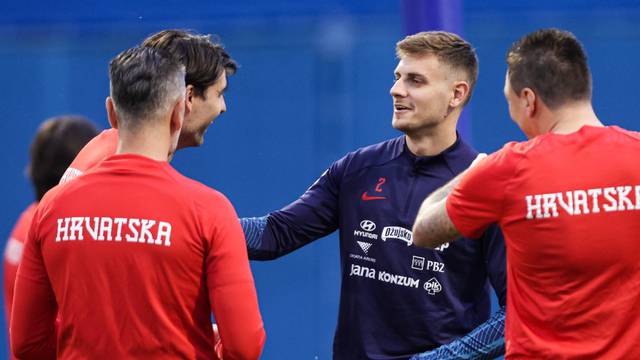 Zagreb: Trening hrvatske nogometne reprezentacije