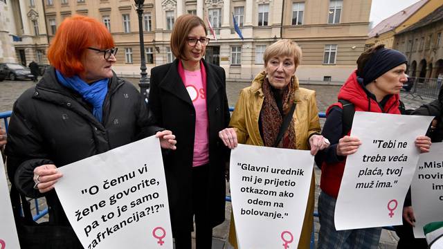 Zagreb: Održana javna akcija u povodu Dana žena na Markovu trgu