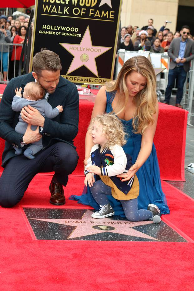 USA - Ryan Reynolds Hollywood Walk of Fame Star Ceremony - Los Angeles