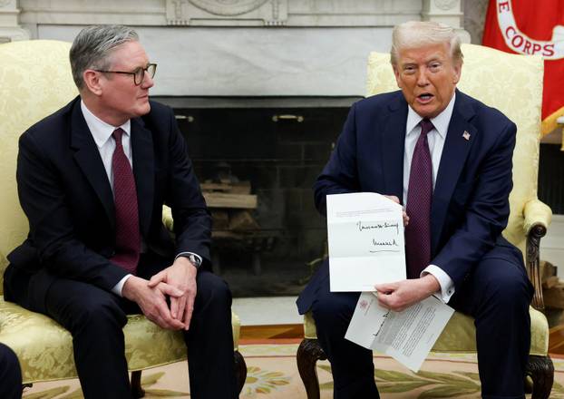 US President Donald Trump Meets British Prime Minister Keir Starmer, In Washington, DC