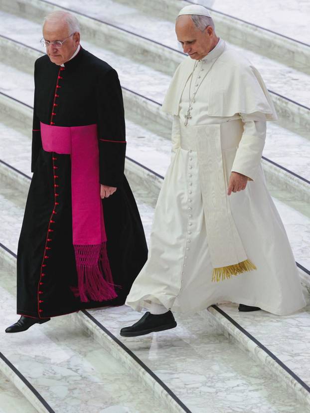 Pope Leo XIV holds an audience for the Jubilee of the Roma, Sinti and Travelling Peoples in Paul VI Hall at the Vatican