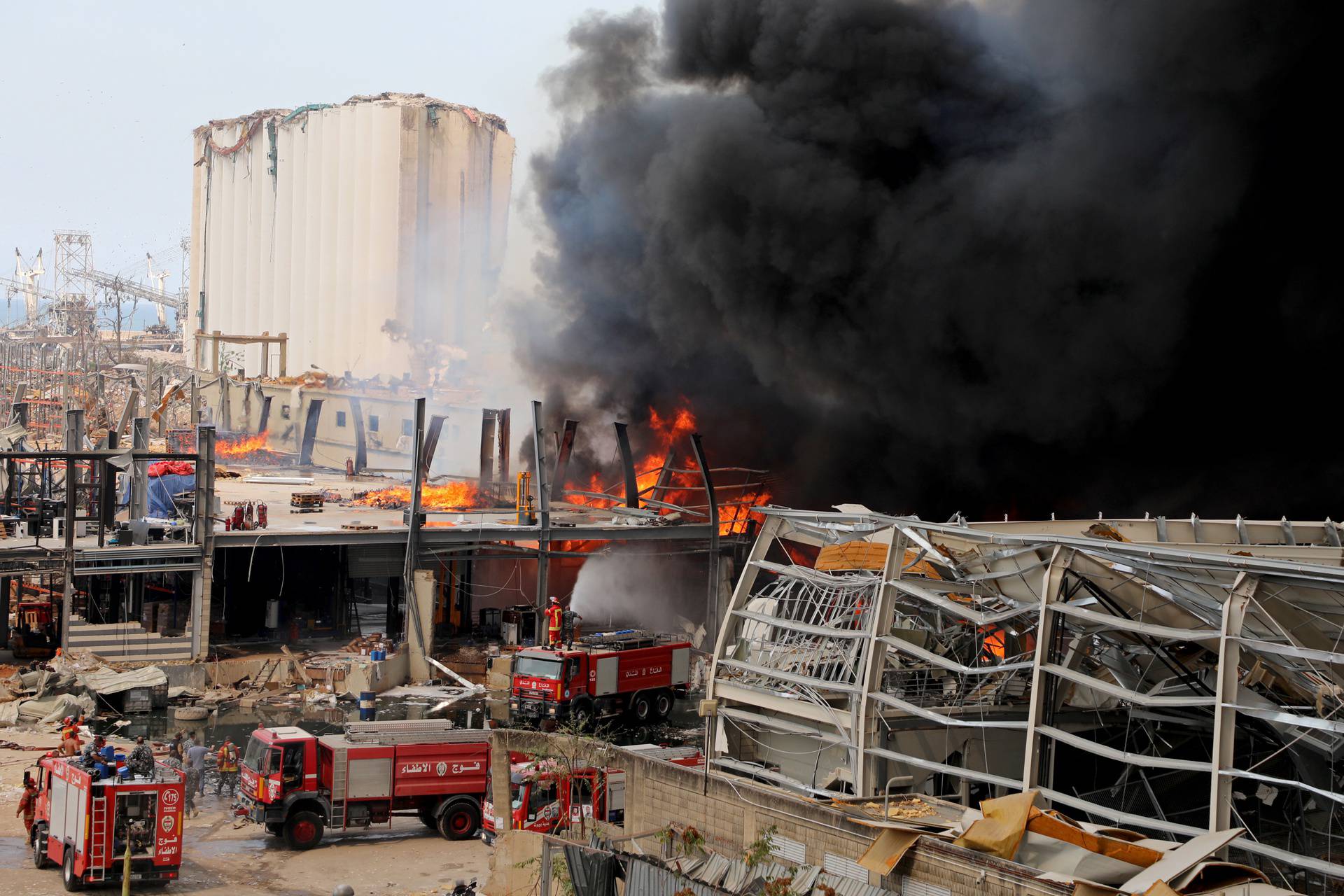 Fire breaks out at Beirut's port area