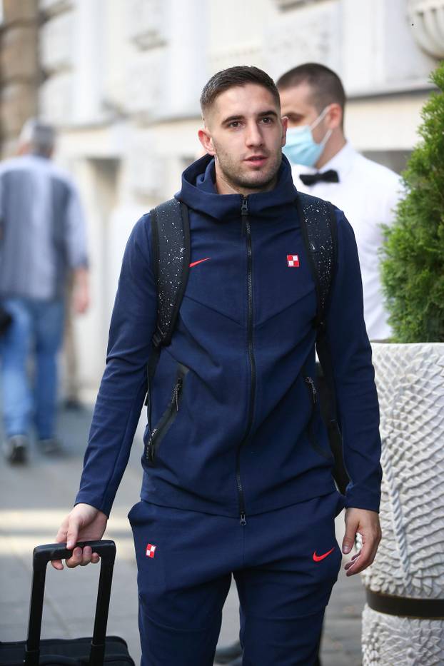 Zagreb: Okupljanje hrvatske nogometne reprezentacije