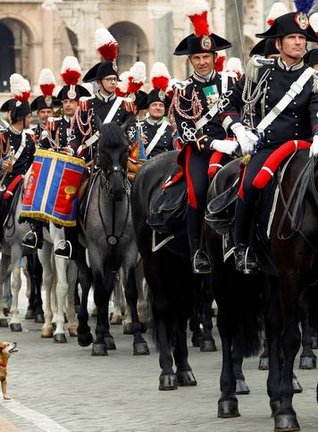 Military parade on the Republic Day in Rome