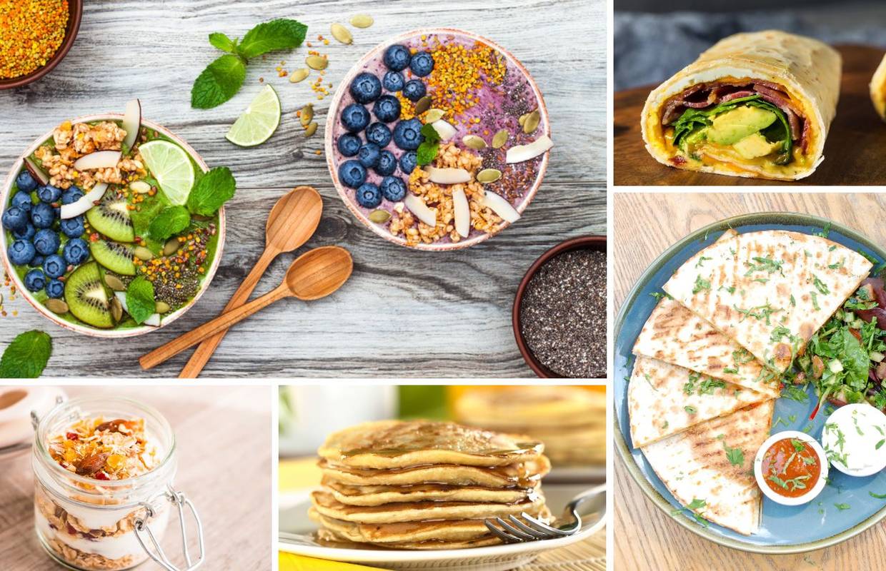 Top recepti za zdravi doručak: Domaća granola, palačinke od banane, tortilja s lososom...
