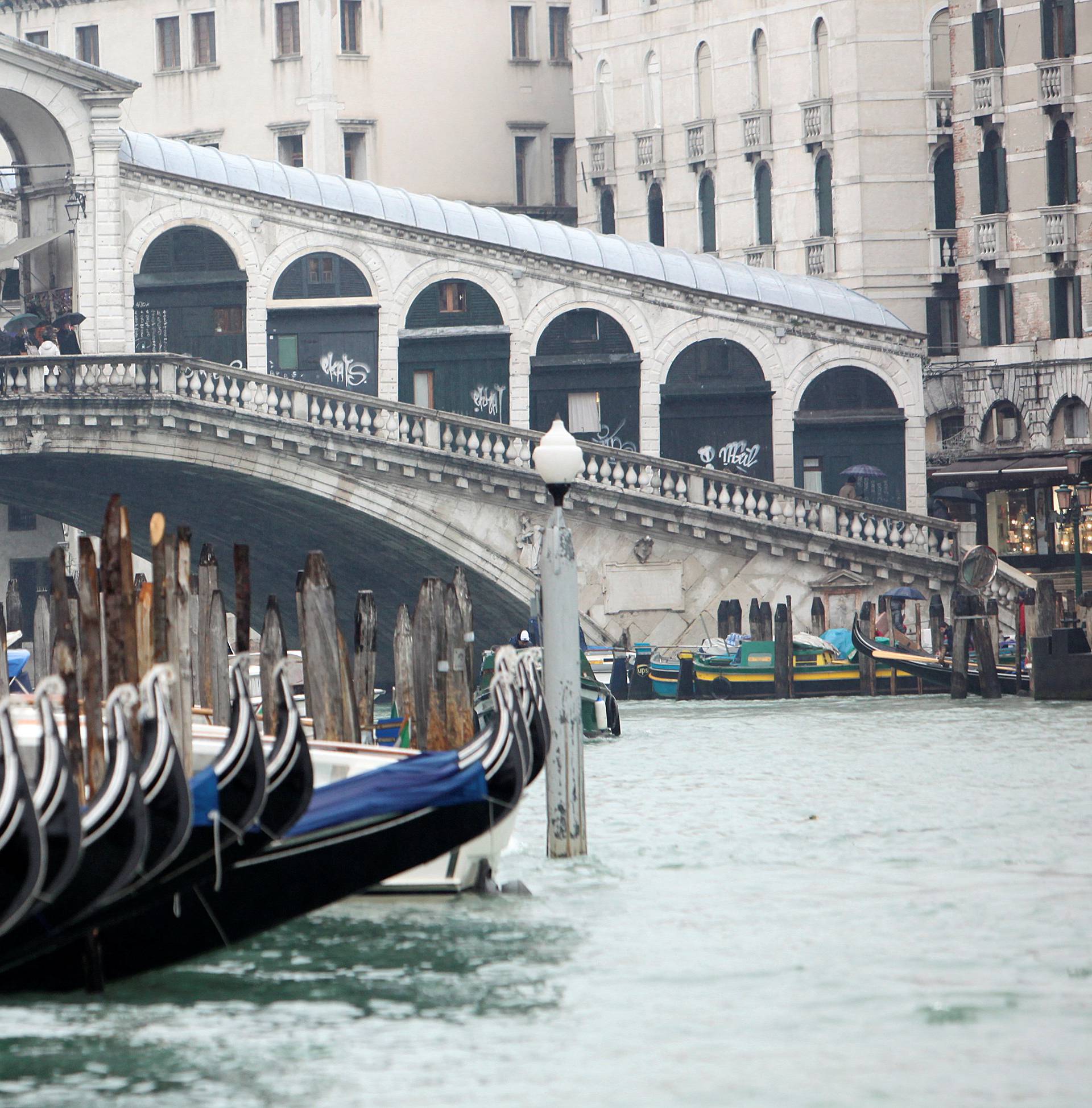 FILE PHOTO: A view of Rialto Bridge in Venice