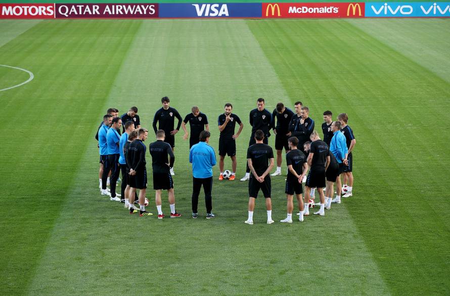 Moskva: Trening hrvatske nogometne reprezentacije