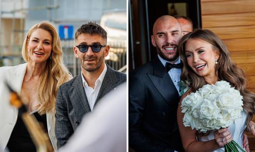 FOTO I Livaja je sa svojom Iris do&scaron;ao na Kalikovo vjen&ccaron;anje! Evo tko je sve bio na ceremoniji