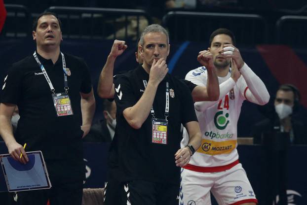 EHF 2022 Men's European Handball Championship - Group C - Croatia v Serbia