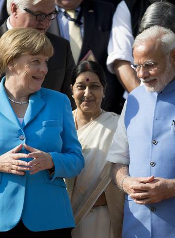 Angela Merkel in India