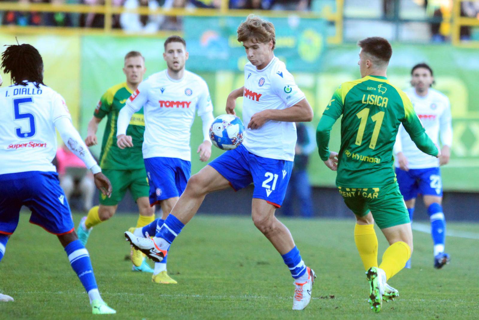 Pula: Susret 16. kola HNL-a Istra 1961 - Hajduk