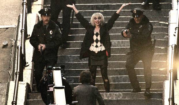 Lady Gaga and Joaquin Phoenix Joker 2 dance scene in stairs