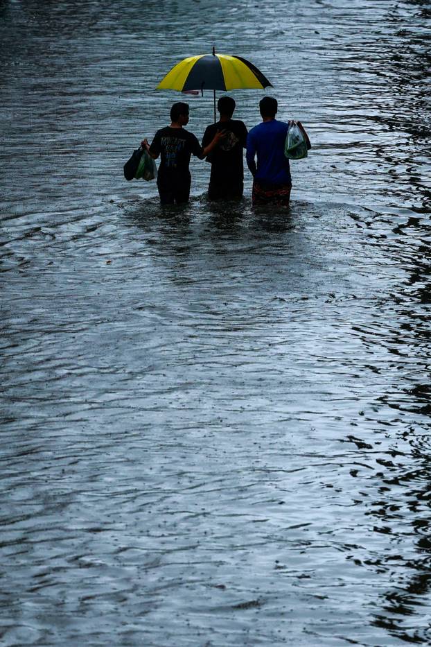 Heavy rain in Bangkok