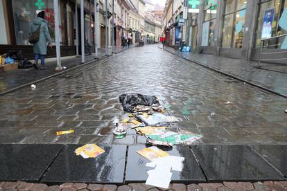 FOTO Čistoća u štrajku: Ovako danas izgledaju ulice u Zagrebu