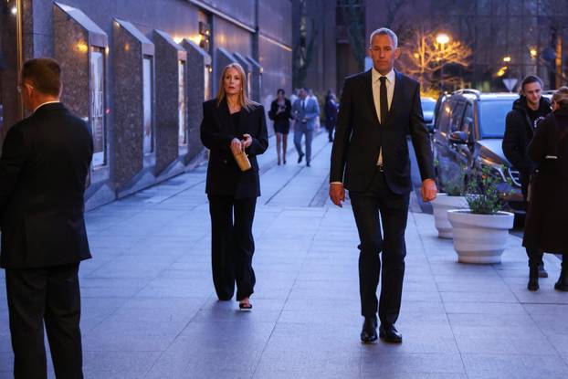 Zagreb: Dolazak uzvanika na svadbu Marijana Kustića i Nike Perenčević